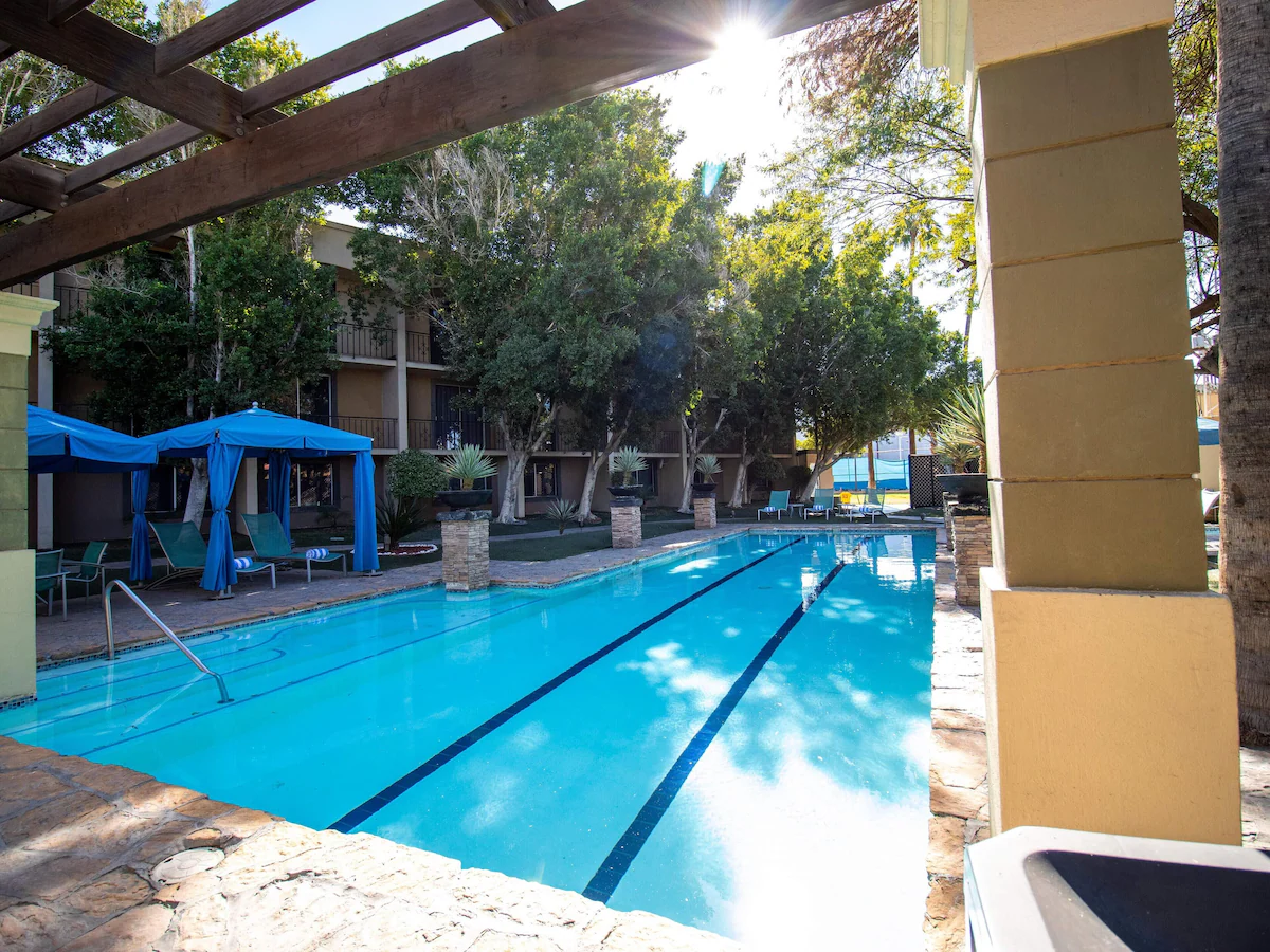 Outdoor pool at Hotel Araiza